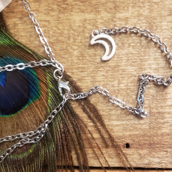 Mermaid Moon Crown Headpiece Hair Jewelry Headdress Tiara Circlet Fantasy Rave main image 8